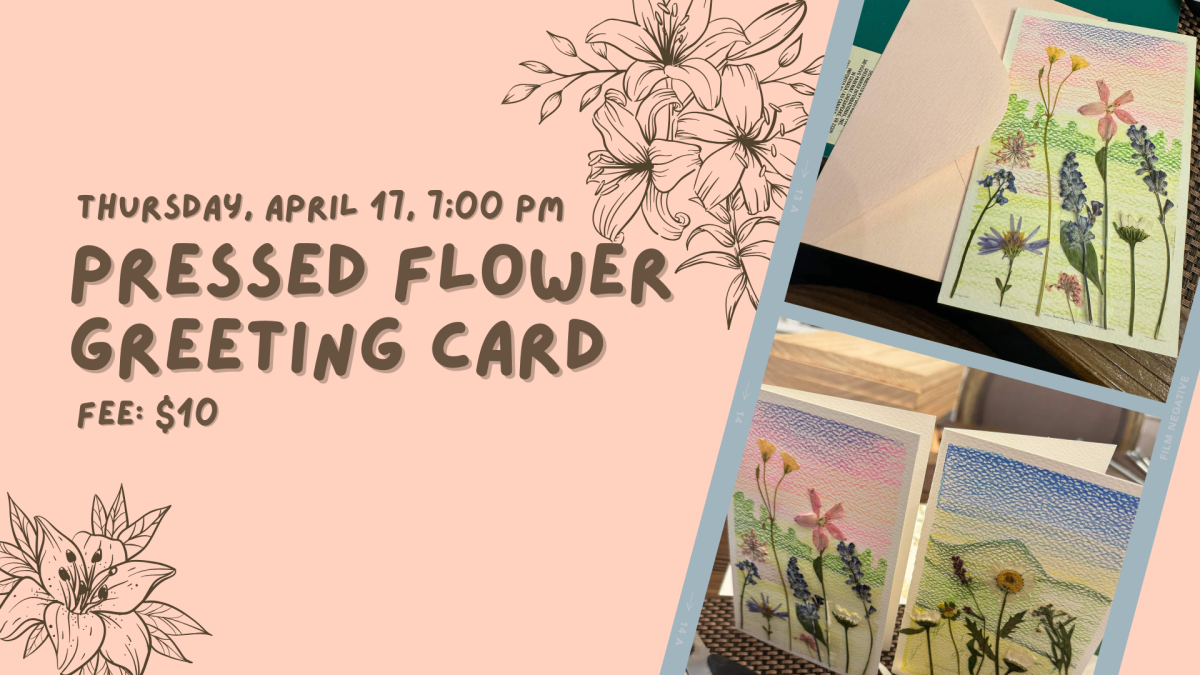 Handmade greeting cards made with pressed flowers