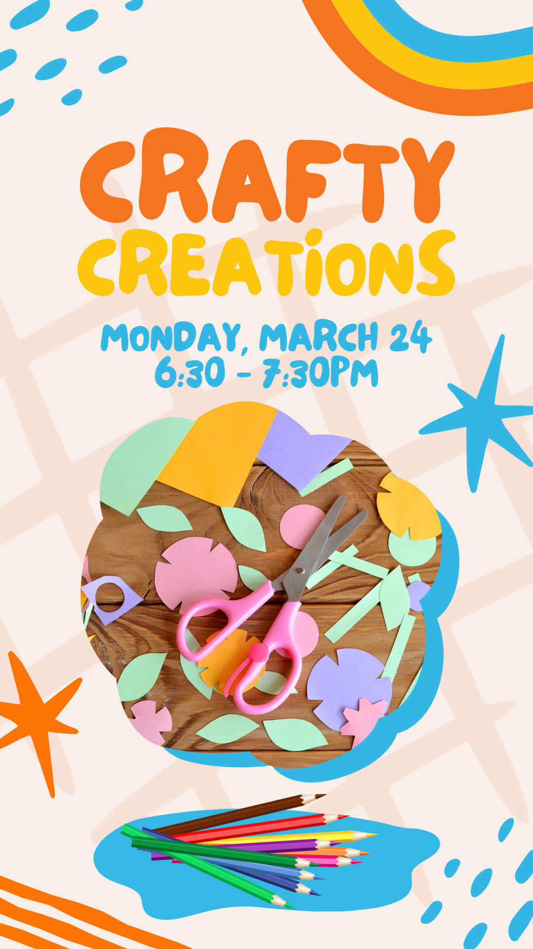 craft supplies and program details