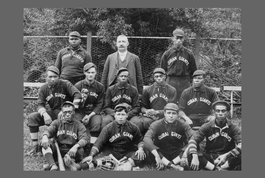 Photo of the Cuban Giants baseball team