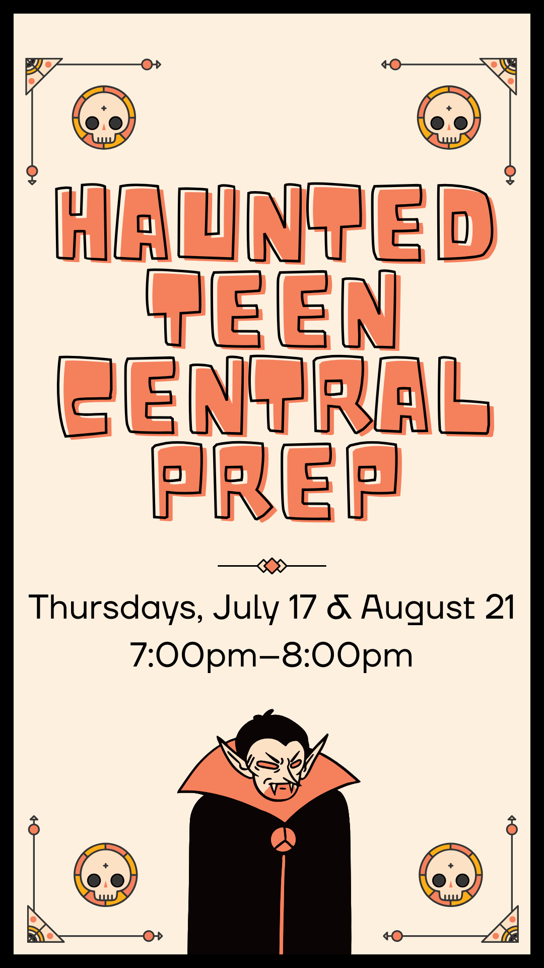 cartoon vampire and program details