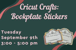 Two stickers that say "this book belongs to " next a description of the program.