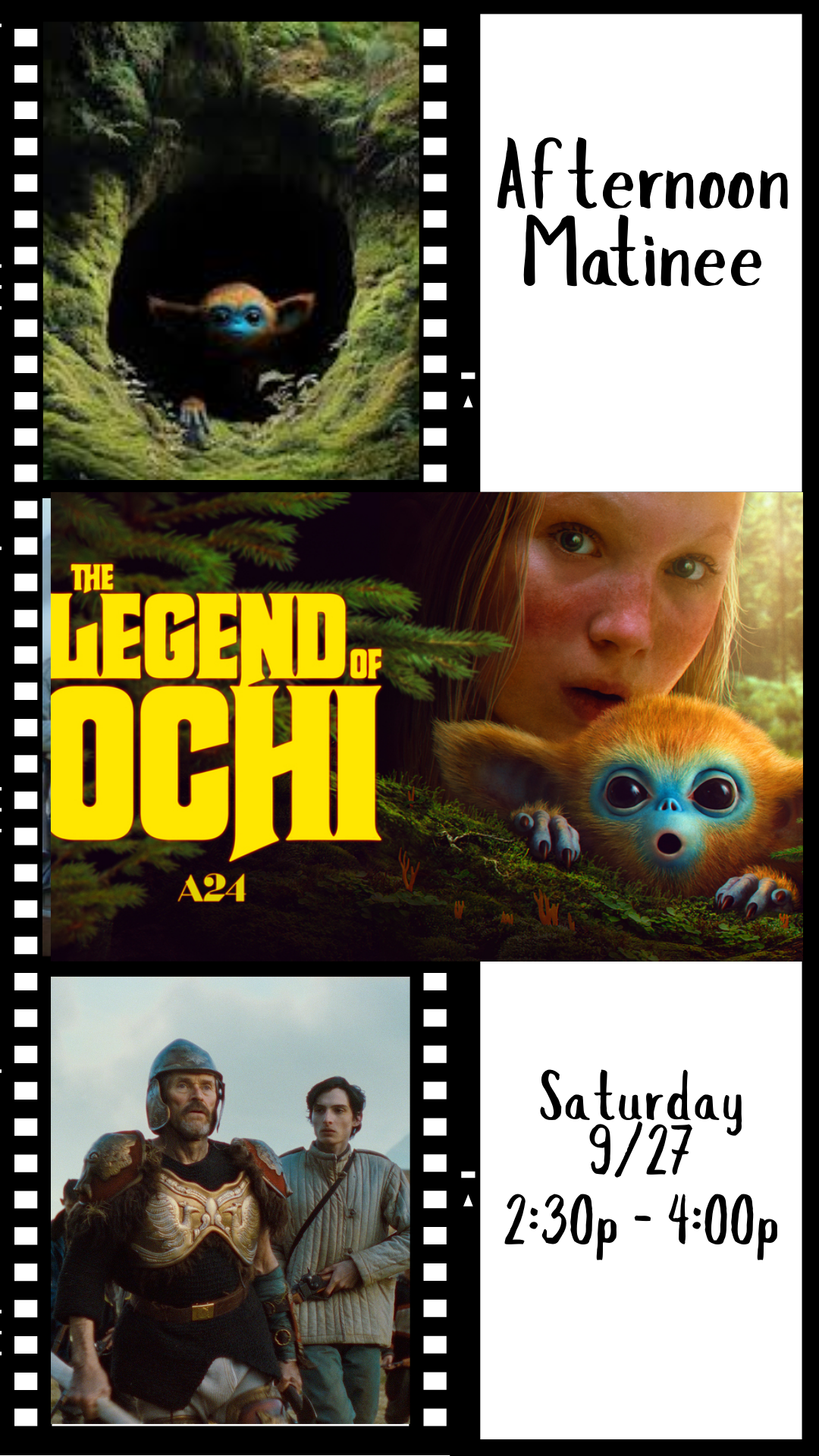 movie stills and program details