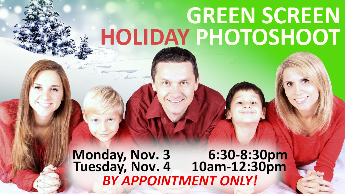 Green Screen Holiday Photoshoot