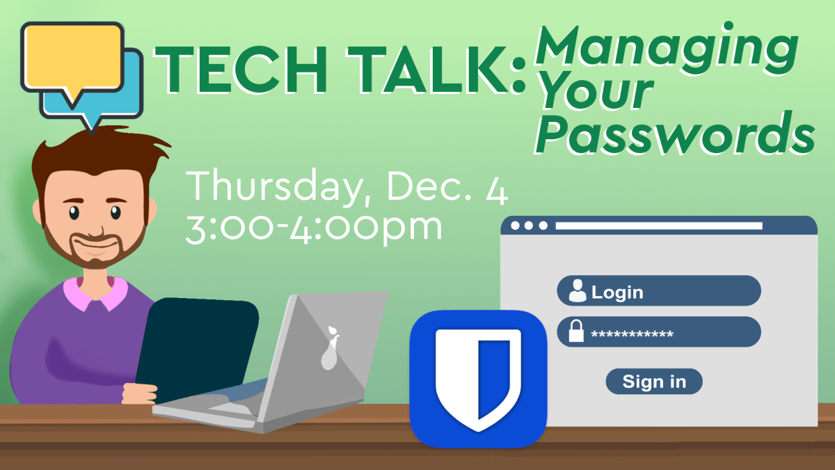 tech talk: password management - thursday, december 4th - 3pm