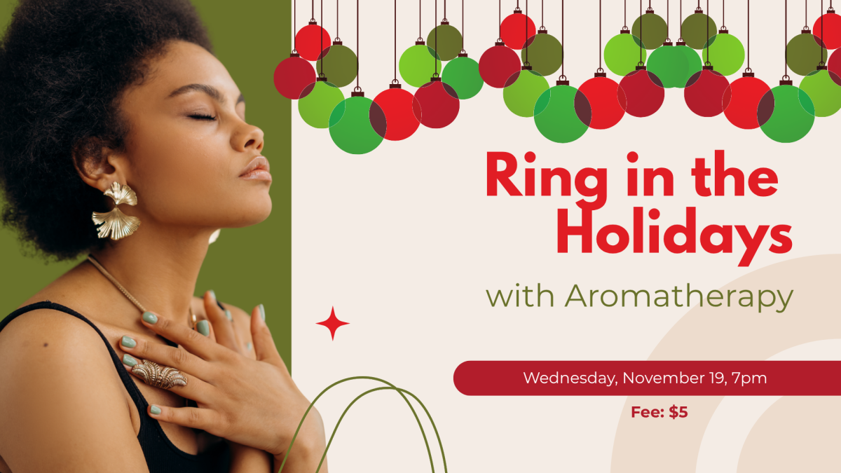 A woman looking meditative.