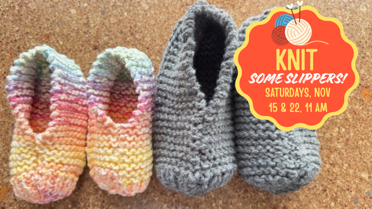 Knitted slippers